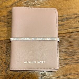 Michael Kors Blush Pink passport and card Holder